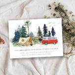 Elegantes Rustikales Camping Wasserfarbener Pinien Save The Date<br><div class="desc">Elegantes Camping Watercolor Pine Forest Theme Collection.- Es ist eine elegante Schrift Aquarell Illustration von Waldkiefern mit Camper-Van, Zelt und Camping Zeichen, perfekt für Ihre Camping Seite Hochzeit & Partys. Es ist sehr einfach, mit Ihren persönlichen Daten zu personalisieren. Wenn Sie ein anderes passendes Produkt oder eine Anpassung benötigen, wenden...</div>