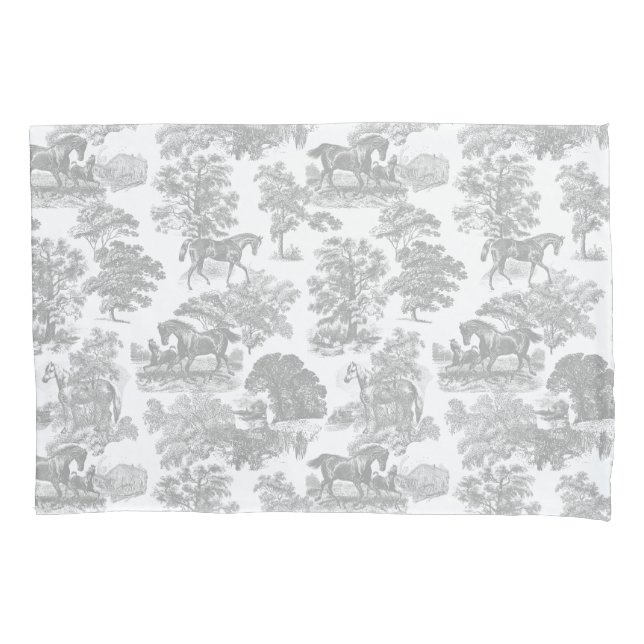 Elegantes Rustikales Chic Gray Kissenbezug (Vorderseite-Links)