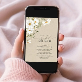 Elegantes rustikales Déisy-Brautparty Einladung