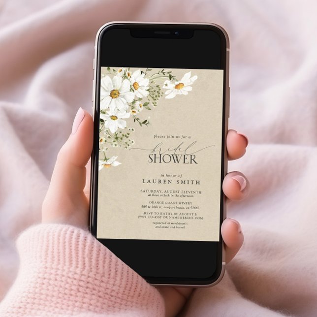 Elegantes rustikales Déisy-Brautparty Einladung (Von Creator hochgeladen)