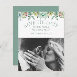 Elegantes rustikales Foto Save the Date