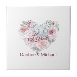 Elegantes rustikales rosa Modernes Chic Fliese