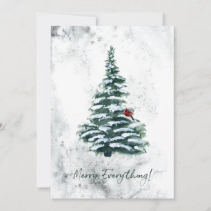 Elegantes rustikales Winter-Wald Weihnachtsfest Fo Feiertagskarte