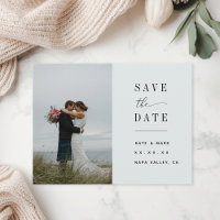 Elegantes Sage-Foto Hochzeit retten die Daten