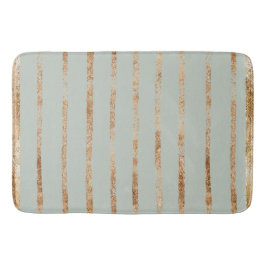 Elegantes Sage Green Gold Badematte
