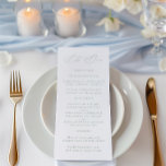 Elegantes Sage Green & White Wedding Menü Menükarte<br><div class="desc">Dieses sehr elegante Hochzeitsmenü verleiht Ihrem Fest ein raffiniertes und luftiges Ambiente. Es ist in sanftem Weissgrün mit minimalistischer Serifentypografie gestaltet und eignet sich perfekt für Strandfeiern, Gartenfeiern oder alle Veranstaltungen mit einer entspannten, raffinierten Ästhetik. Personalisieren Sie dieses bearbeitbare Menü durch Klicken auf "Details". Klicken Sie auf "Bearbeiten mit dem...</div>