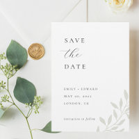 Elegantes Sage Greenerity Wedding Foto Save the Da