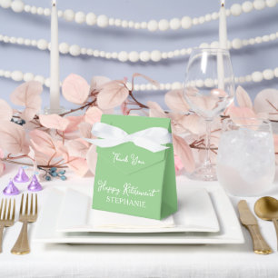 Elegantes Salbeigrün Glückliches Rentenabschied Da Geschenkschachtel