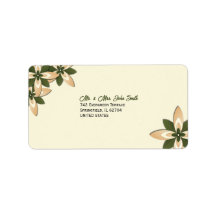 Elegantes Salbeigrün und Beige Geometrisch Floral
