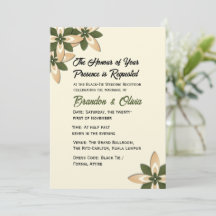 Elegantes Salbeigrün und Beige Geometrisch Floral