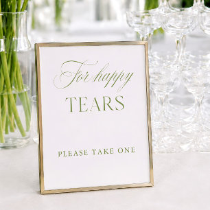Elegantes Salbeigrün und Weiß für Happy Tears-Schi