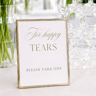 Elegantes Salbeigrün und Weiß für Happy Tears-Schi