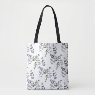 Elegantes Salbeigrünes Eukalyptus-Blattmuster Tasche