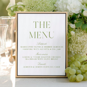 Elegantes Salbeigrünes und Softblaues Hochzeitsmen