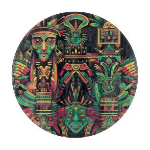 Elegantes Saphir "Ancestral Paradigm" Rundglas Schneidebrett
