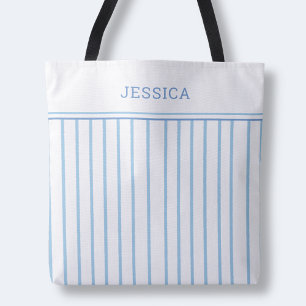 Elegantes, schick Blau und Weiß, schlichtes Muster Tasche