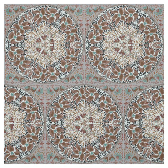 Elegantes, schicker Boho stilvolles Blumenmuster Stoff (Muster)