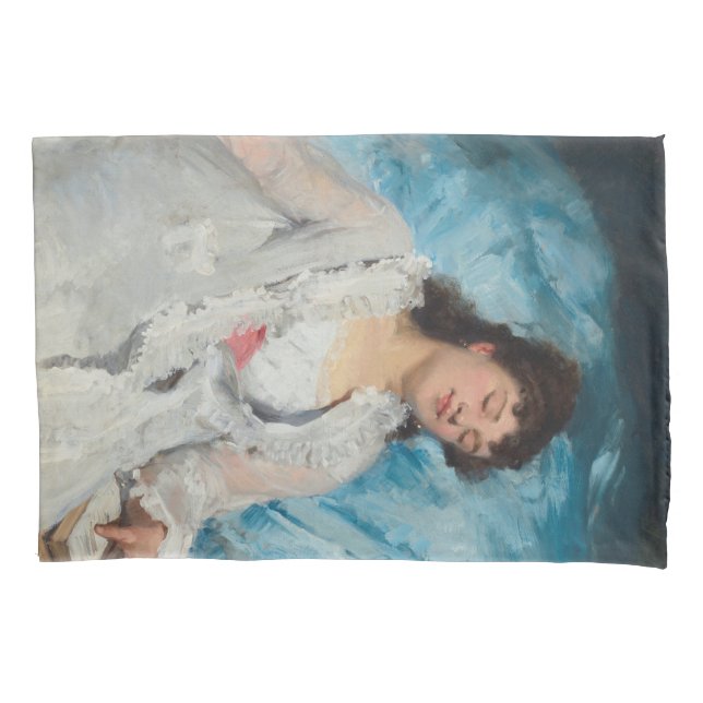 Elegantes Schlafen der französischen Frau (Sweet R Kissenbezug (Vorderseite-Links)