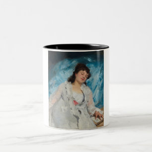 Elegantes Schlafen der französischen Frau (Sweet R Zweifarbige Tasse