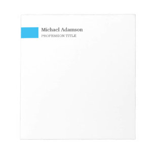 Elegantes Schlichtes, einfaches Minimalistisches P Notizblock