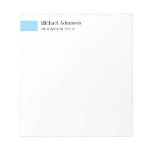 Elegantes Schlichtes, einfaches Minimalistisches P Notizblock