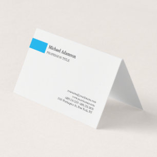 Elegantes Schlichtes, einfaches Minimalistisches P Visitenkarten