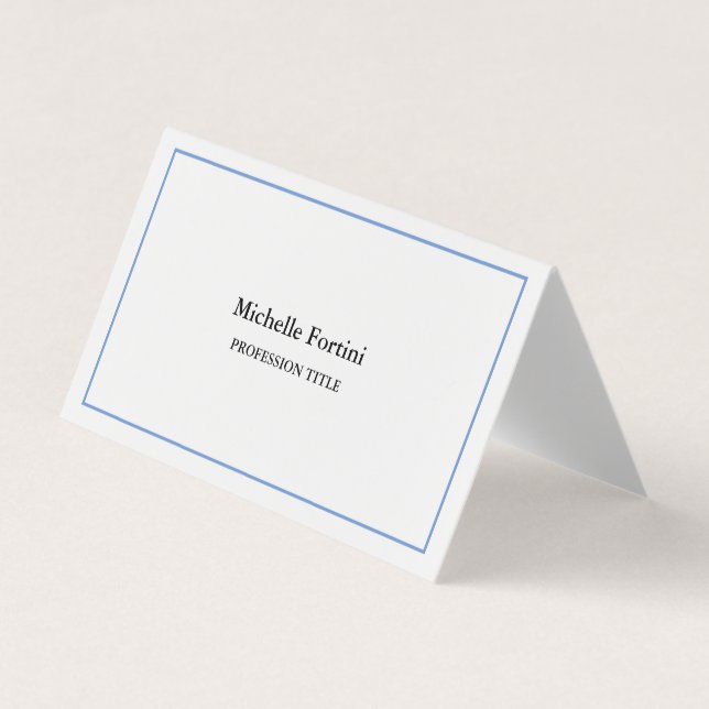 Elegantes Schlichtes Minimalistisch Visitenkarten (Vorderseite)