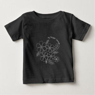 Elegantes, schlichtes Muster der Blume im Sommer Baby T-shirt