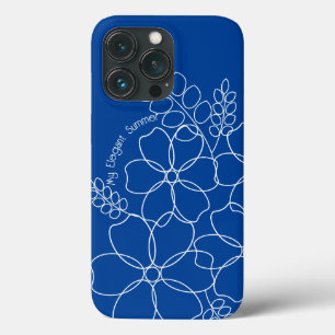 Elegantes, schlichtes Muster der Blume im Sommer Case-Mate iPhone Hülle