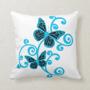 Elegantes Schmetterlings-Muster Kissen