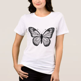 Elegantes Schmetterlings-T-Shirt für Frauen  Tri-Blend Shirt