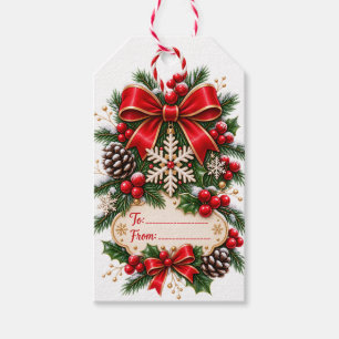 Elegantes Schneeflocken-Geschenk-Anhänger Geschenkanhänger