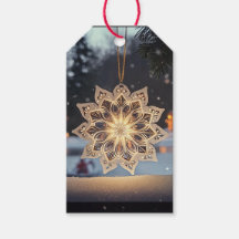 Elegantes Schneeflocken-Ornament Winter-Geschenk-A