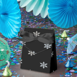 Elegantes Schneeflockenmuster Eis Winter Design Geschenkschachtel