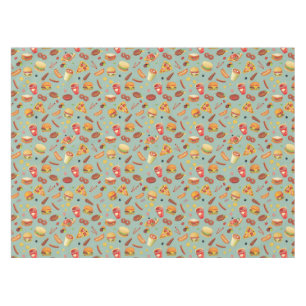 Elegantes Schnellimbiss-Muster Tischdecke