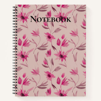 Elegantes Schönes Florales Notizbuch