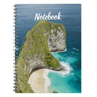 Elegantes Schönes Meer Strand Notizbuch Notizblock