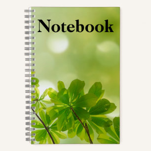 Elegantes Schönes Natur Notizbuch