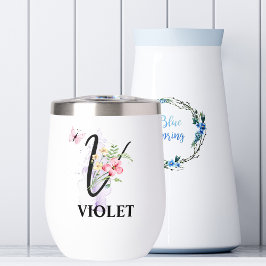 Elegantes Schreibschrift-V-Monogramm personalisier