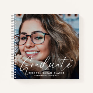Elegantes Schrift-Diplom 2 Foto-Andenken Notizbuch