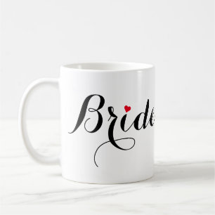 Elegantes Schriftbild Braut Brautparty Hochzeitsfe Kaffeetasse