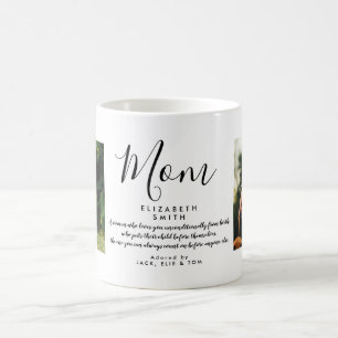 Elegantes Schriftzug-Foto für Mama Kaffeetasse