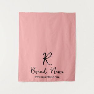Elegantes Schriftzug Geschäft Logo Branding Displa Wandteppich