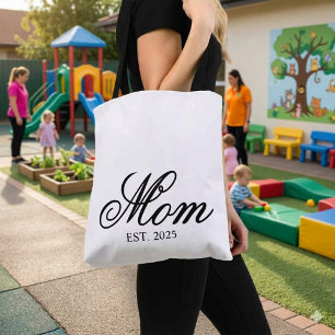 Elegantes Schriftzug Mama Jahr individuelles Gesch Tasche