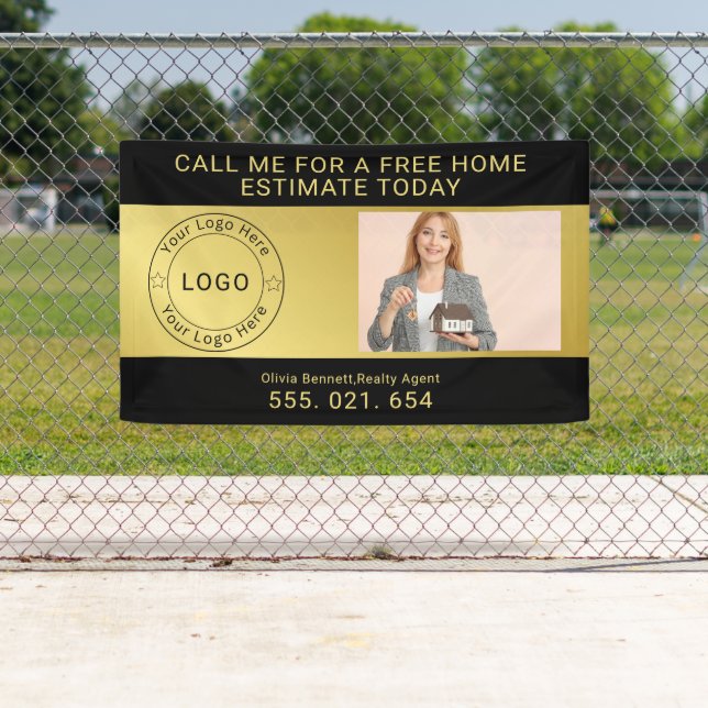 Elegantes Schwarz & Gold Banner (Insitu)