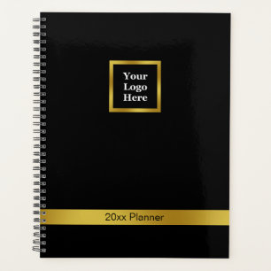 Elegantes Schwarz-Gold-Logo hier 2026 Planer