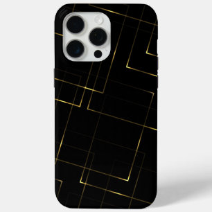 Elegantes Schwarz & Gold Marmor Case-Mate iPhone Hülle