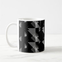 Elegantes Schwarz-Grau-Dreieck Geometrisch Gemuste