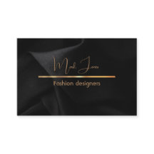 Elegantes Schwarz mit Golddetails Visitenkarte
