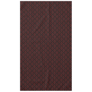 Elegantes Schwarz-Rot-Damaskmuster Tischdecke